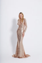 Evening sequin dress