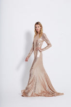 Evening sequin dress
