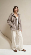 Cashmere parka with hoodie