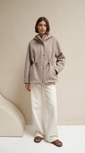 Cashmere parka with hoodie