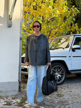 Classic reversible shearling jacket