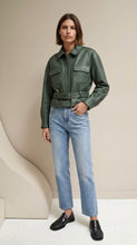 The Belted Leather Shirt Jacket