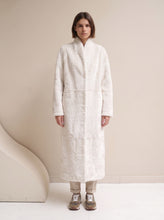 Reversible Astraghan shearling coat